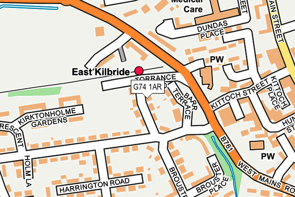 G74 1AR map - OS OpenMap – Local (Ordnance Survey) G74 1AR map - OS OpenMap – Local (Ordnance Survey)
