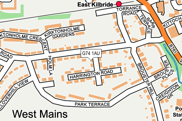 G74 1AU map - OS OpenMap – Local (Ordnance Survey) G74 1AU map - OS OpenMap – Local (Ordnance Survey)