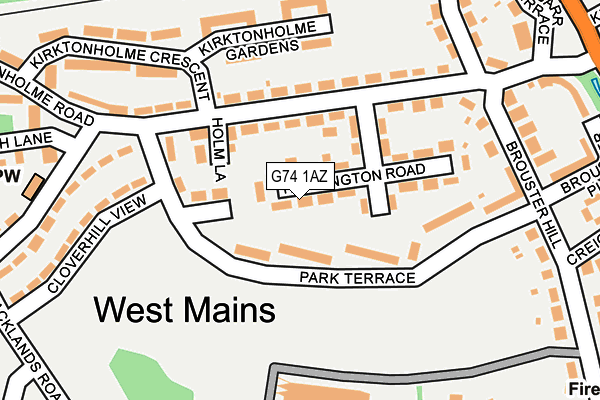 G74 1AZ map - OS OpenMap – Local (Ordnance Survey) G74 1AZ map - OS OpenMap – Local (Ordnance Survey)