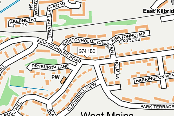 G74 1BD map - OS OpenMap – Local (Ordnance Survey) G74 1BD map - OS OpenMap – Local (Ordnance Survey)