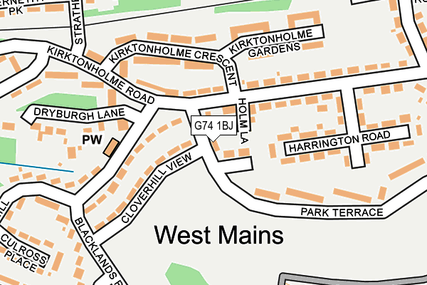 G74 1BJ map - OS OpenMap – Local (Ordnance Survey) G74 1BJ map - OS OpenMap – Local (Ordnance Survey)