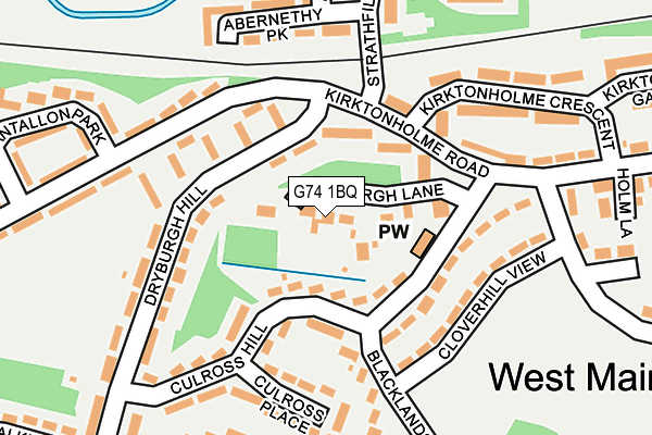G74 1BQ map - OS OpenMap – Local (Ordnance Survey) G74 1BQ map - OS OpenMap – Local (Ordnance Survey)