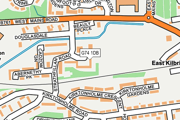 G74 1DB map - OS OpenMap – Local (Ordnance Survey) G74 1DB map - OS OpenMap – Local (Ordnance Survey)