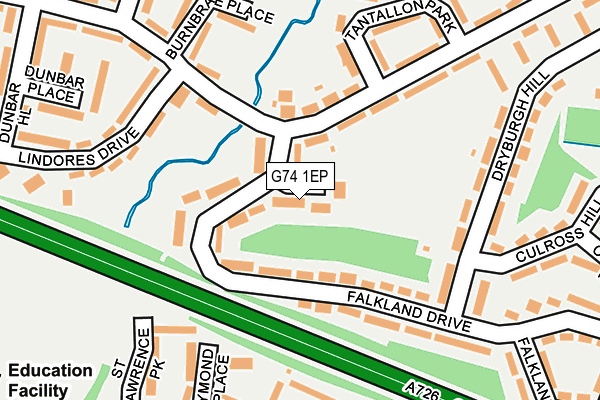 G74 1EP map - OS OpenMap – Local (Ordnance Survey) G74 1EP map - OS OpenMap – Local (Ordnance Survey)