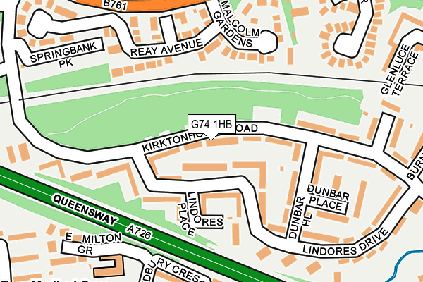 G74 1HB map - OS OpenMap – Local (Ordnance Survey) G74 1HB map - OS OpenMap – Local (Ordnance Survey)