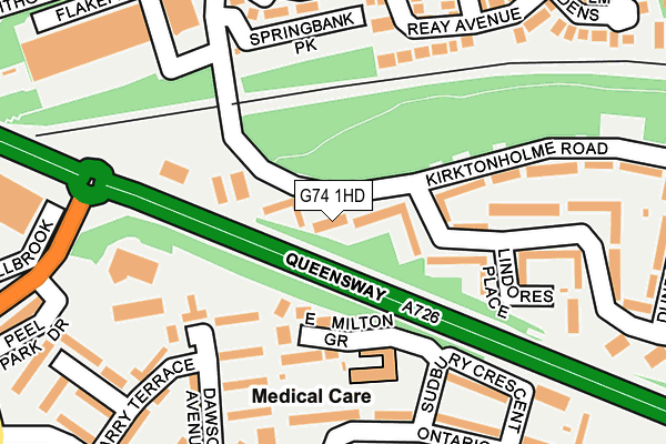 G74 1HD map - OS OpenMap – Local (Ordnance Survey) G74 1HD map - OS OpenMap – Local (Ordnance Survey)