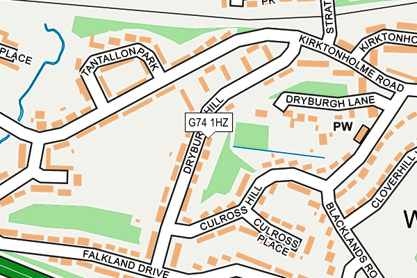 G74 1HZ map - OS OpenMap – Local (Ordnance Survey) G74 1HZ map - OS OpenMap – Local (Ordnance Survey)