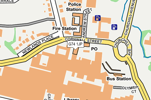 G74 1JP map - OS OpenMap – Local (Ordnance Survey) G74 1JP map - OS OpenMap – Local (Ordnance Survey)