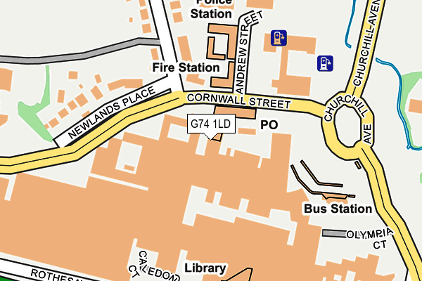 G74 1LD map - OS OpenMap – Local (Ordnance Survey) G74 1LD map - OS OpenMap – Local (Ordnance Survey)