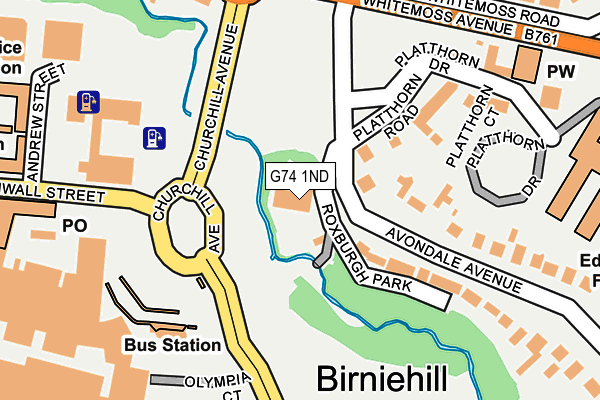 G74 1ND map - OS OpenMap – Local (Ordnance Survey) G74 1ND map - OS OpenMap – Local (Ordnance Survey)