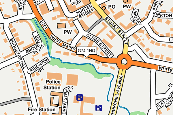 G74 1NQ map - OS OpenMap – Local (Ordnance Survey) G74 1NQ map - OS OpenMap – Local (Ordnance Survey)