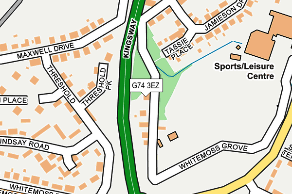 G74 3EZ map - OS OpenMap – Local (Ordnance Survey) G74 3EZ map - OS OpenMap – Local (Ordnance Survey)