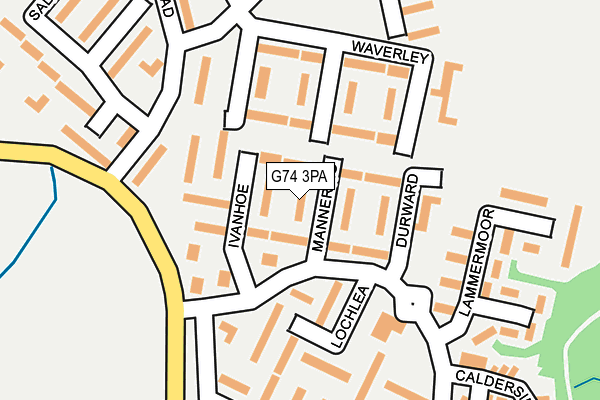 G74 3PA map - OS OpenMap – Local (Ordnance Survey) G74 3PA map - OS OpenMap – Local (Ordnance Survey)