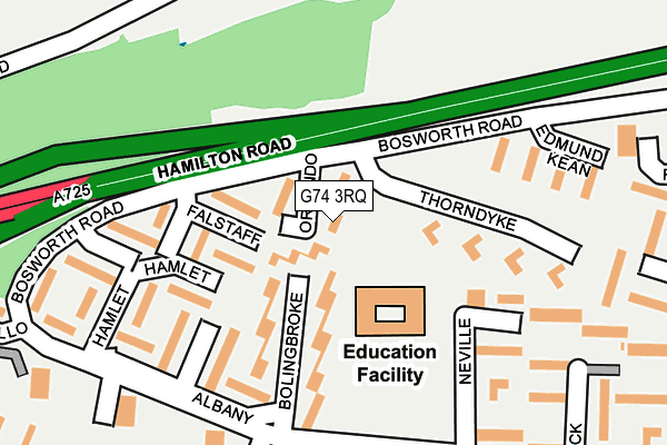 G74 3RQ map - OS OpenMap – Local (Ordnance Survey) G74 3RQ map - OS OpenMap – Local (Ordnance Survey)