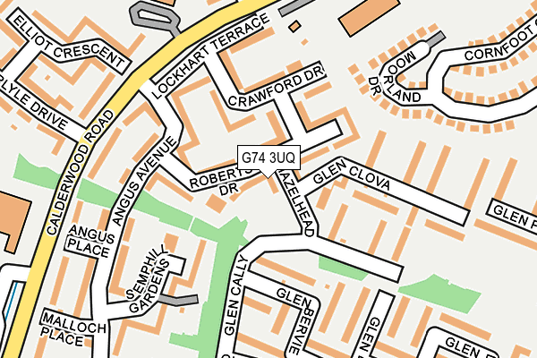 G74 3UQ map - OS OpenMap – Local (Ordnance Survey) G74 3UQ map - OS OpenMap – Local (Ordnance Survey)