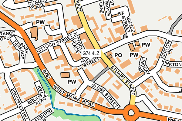 G74 4LZ map - OS OpenMap – Local (Ordnance Survey) G74 4LZ map - OS OpenMap – Local (Ordnance Survey)