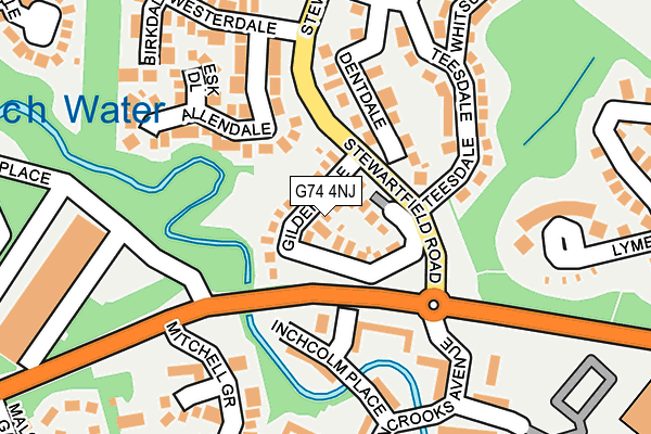 G74 4NJ map - OS OpenMap – Local (Ordnance Survey) G74 4NJ map - OS OpenMap – Local (Ordnance Survey)