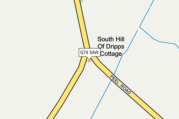 G74 5AW map - OS OpenMap – Local (Ordnance Survey) G74 5AW map - OS OpenMap – Local (Ordnance Survey)