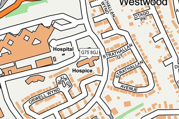 G75 8GJ map - OS OpenMap – Local (Ordnance Survey)