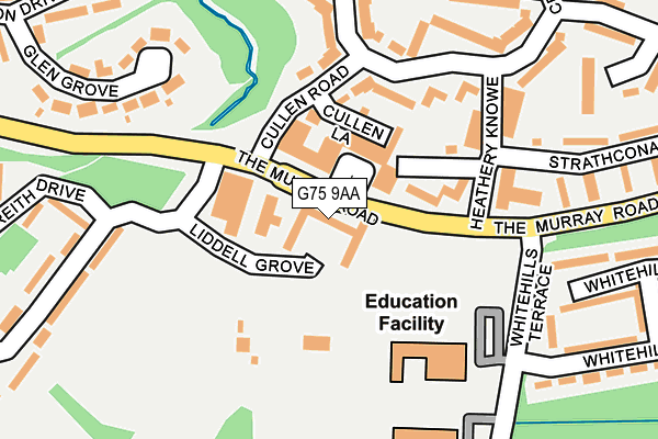 G75 9AA map - OS OpenMap – Local (Ordnance Survey) G75 9AA map - OS OpenMap – Local (Ordnance Survey)