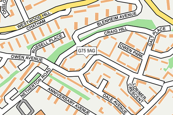 G75 9AG map - OS OpenMap – Local (Ordnance Survey) G75 9AG map - OS OpenMap – Local (Ordnance Survey)