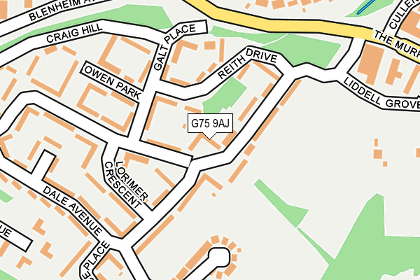 G75 9AJ map - OS OpenMap – Local (Ordnance Survey) G75 9AJ map - OS OpenMap – Local (Ordnance Survey)