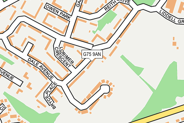 G75 9AN map - OS OpenMap – Local (Ordnance Survey) G75 9AN map - OS OpenMap – Local (Ordnance Survey)
