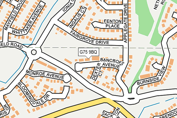 G75 9BQ map - OS OpenMap – Local (Ordnance Survey) G75 9BQ map - OS OpenMap – Local (Ordnance Survey)