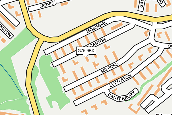 G75 9BX map - OS OpenMap – Local (Ordnance Survey) G75 9BX map - OS OpenMap – Local (Ordnance Survey)