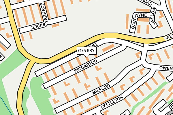 G75 9BY map - OS OpenMap – Local (Ordnance Survey) G75 9BY map - OS OpenMap – Local (Ordnance Survey)
