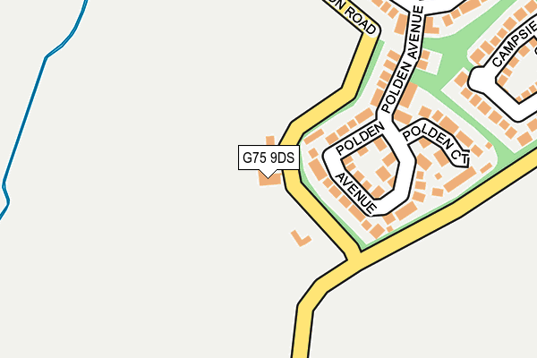 G75 9DS map - OS OpenMap – Local (Ordnance Survey) G75 9DS map - OS OpenMap – Local (Ordnance Survey)