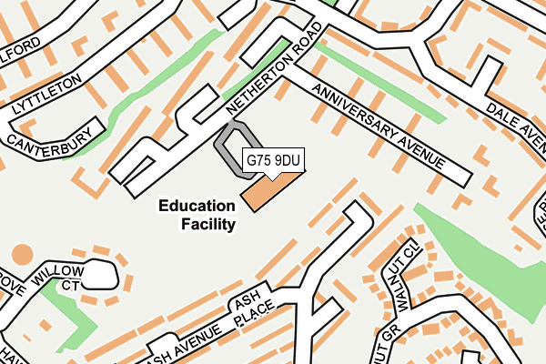 G75 9DU map - OS OpenMap – Local (Ordnance Survey) G75 9DU map - OS OpenMap – Local (Ordnance Survey)