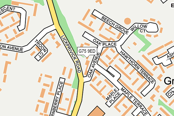 G75 9ED map - OS OpenMap – Local (Ordnance Survey) G75 9ED map - OS OpenMap – Local (Ordnance Survey)