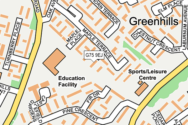 G75 9EJ map - OS OpenMap – Local (Ordnance Survey) G75 9EJ map - OS OpenMap – Local (Ordnance Survey)
