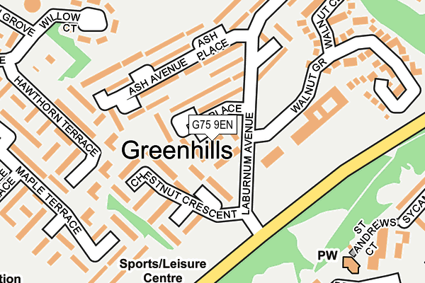 G75 9EN map - OS OpenMap – Local (Ordnance Survey) G75 9EN map - OS OpenMap – Local (Ordnance Survey)