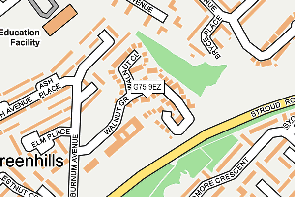 G75 9EZ map - OS OpenMap – Local (Ordnance Survey) G75 9EZ map - OS OpenMap – Local (Ordnance Survey)