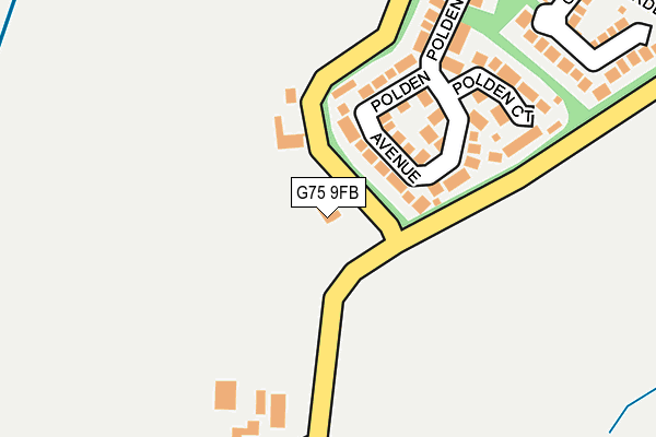 G75 9FB map - OS OpenMap – Local (Ordnance Survey) G75 9FB map - OS OpenMap – Local (Ordnance Survey)