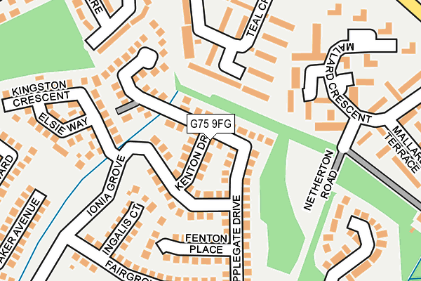 G75 9FG map - OS OpenMap – Local (Ordnance Survey) G75 9FG map - OS OpenMap – Local (Ordnance Survey)