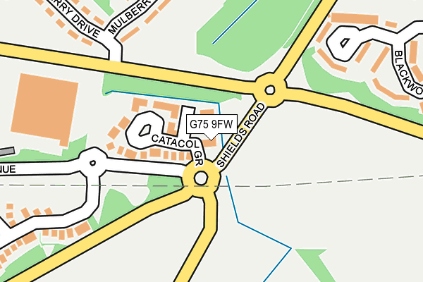 G75 9FW map - OS OpenMap – Local (Ordnance Survey) G75 9FW map - OS OpenMap – Local (Ordnance Survey)