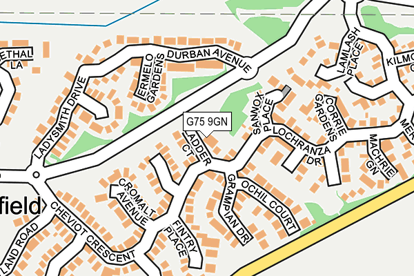 G75 9GN map - OS OpenMap – Local (Ordnance Survey)
