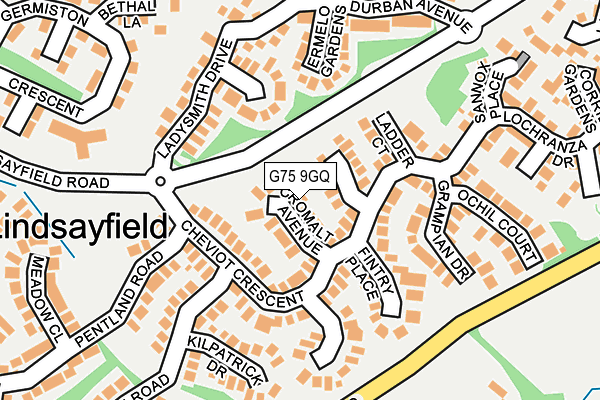 G75 9GQ map - OS OpenMap – Local (Ordnance Survey) G75 9GQ map - OS OpenMap – Local (Ordnance Survey)