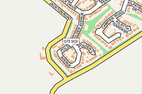 G75 9GX map - OS OpenMap – Local (Ordnance Survey) G75 9GX map - OS OpenMap – Local (Ordnance Survey)