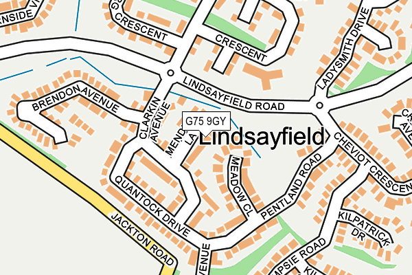 G75 9GY map - OS OpenMap – Local (Ordnance Survey) G75 9GY map - OS OpenMap – Local (Ordnance Survey)