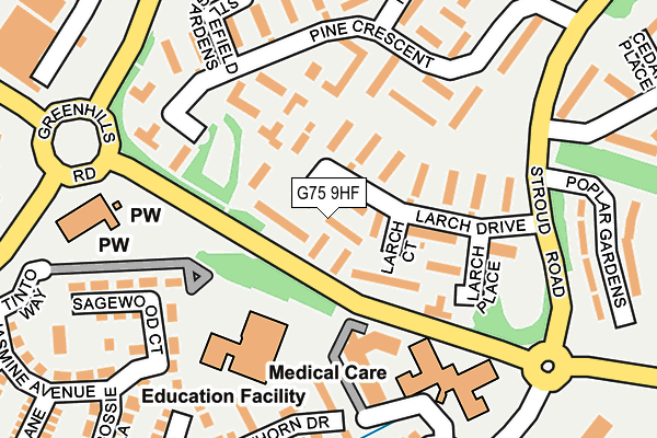 G75 9HF map - OS OpenMap – Local (Ordnance Survey) G75 9HF map - OS OpenMap – Local (Ordnance Survey)