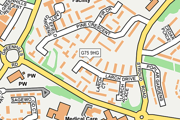 G75 9HG map - OS OpenMap – Local (Ordnance Survey) G75 9HG map - OS OpenMap – Local (Ordnance Survey)