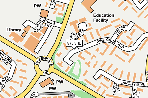 G75 9HL map - OS OpenMap – Local (Ordnance Survey) G75 9HL map - OS OpenMap – Local (Ordnance Survey)