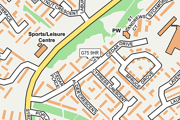 G75 9HR map - OS OpenMap – Local (Ordnance Survey) G75 9HR map - OS OpenMap – Local (Ordnance Survey)