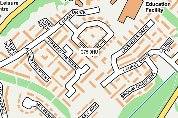 G75 9HU map - OS OpenMap – Local (Ordnance Survey) G75 9HU map - OS OpenMap – Local (Ordnance Survey)
