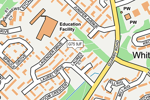 G75 9JF map - OS OpenMap – Local (Ordnance Survey) G75 9JF map - OS OpenMap – Local (Ordnance Survey)
