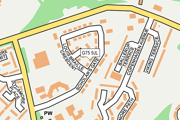G75 9JL map - OS OpenMap – Local (Ordnance Survey) G75 9JL map - OS OpenMap – Local (Ordnance Survey)